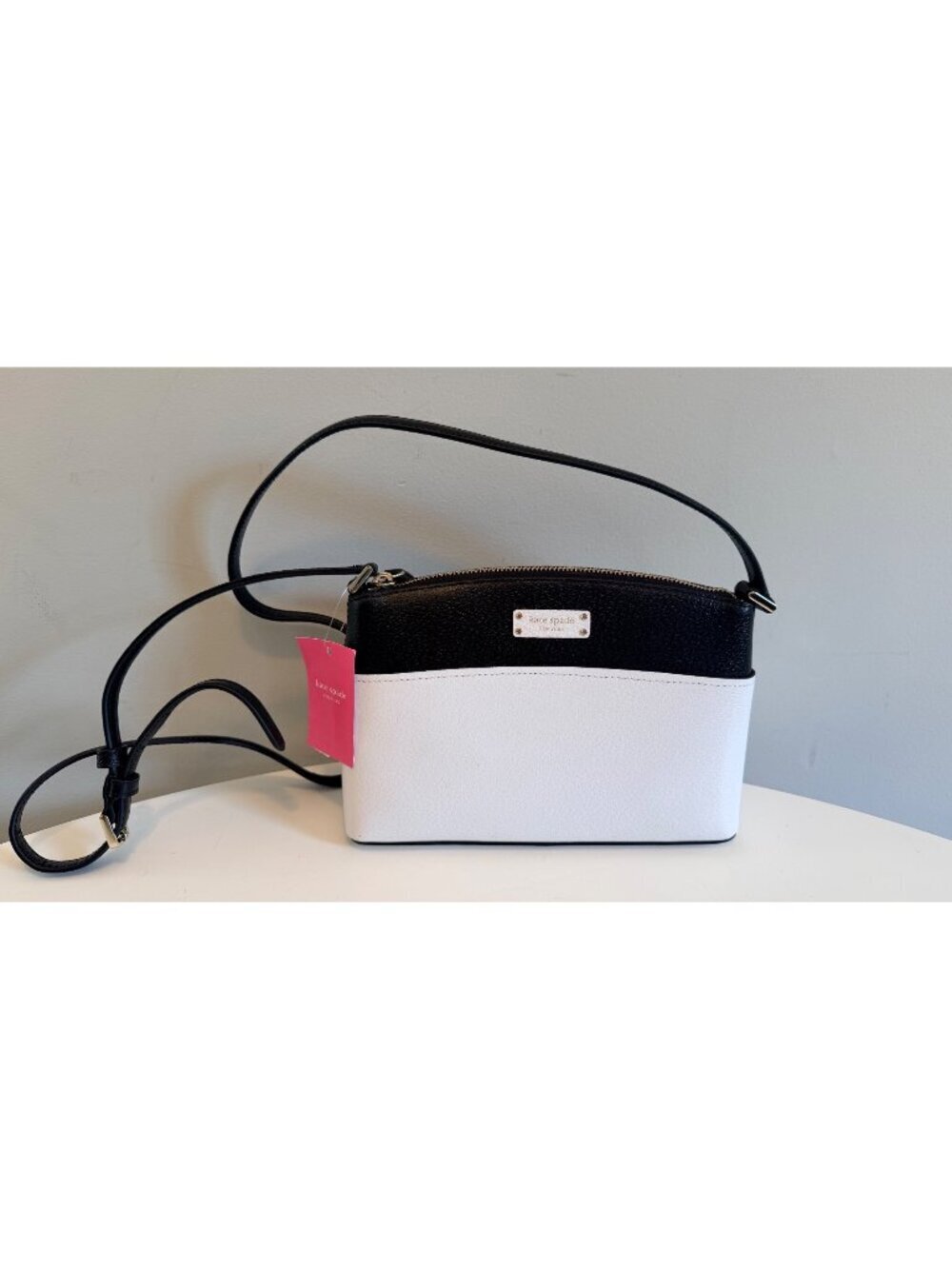 NWT Kate Spade New York Jeanne Black & White Leather Crossbody Bag